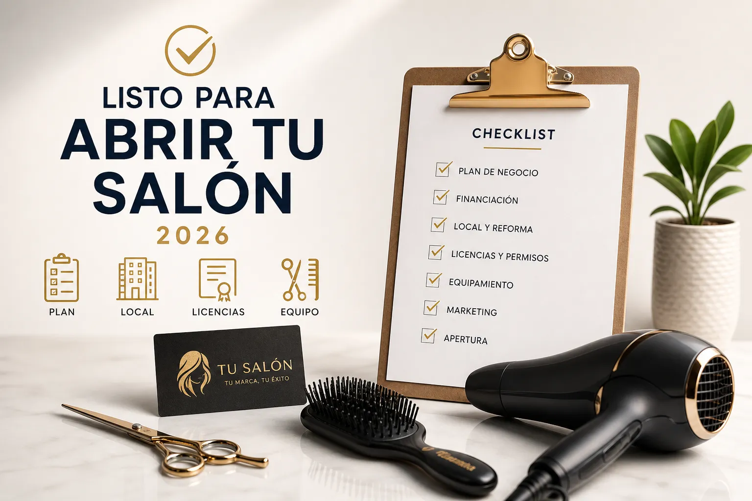 Checklist para abrir tu salón de peluquería en España (2026)