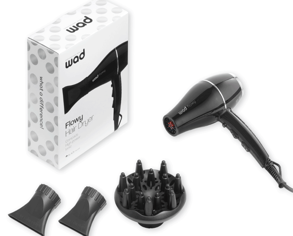 WAD FLOWY BLACK Secador profesional