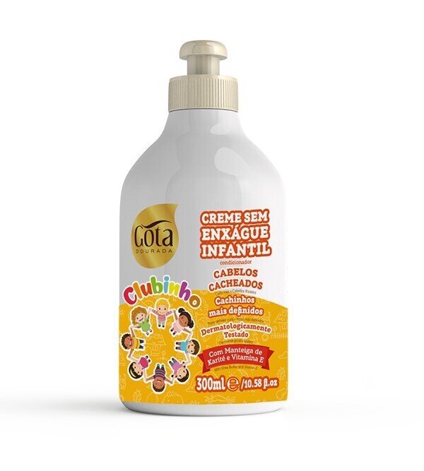 Gota Dourada Crema de Peinar Infantil Cabello Rizado 300ml