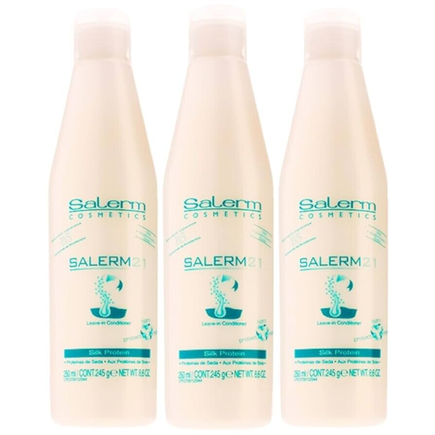 SALERM Cosmetics Pack 3 unidades Salerm 21 Leave-in Conditioner Silk Protein 250, imagen 1 de 1