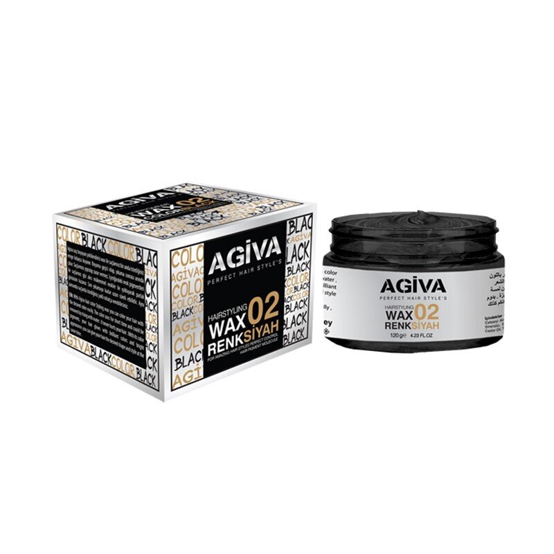 AGIVA – Hairpigment Wax 02 Negro 120 g, imagen 1 de 1